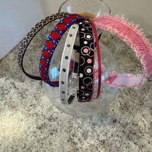 Headbands for a little girls 5 handcrafted 2 plain new